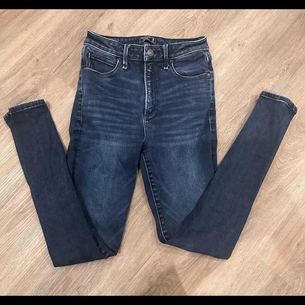 Abercrombie high rise skinny jeans